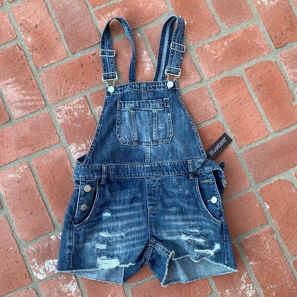 NWT BLANKNYC Overall Shorts Size 24
